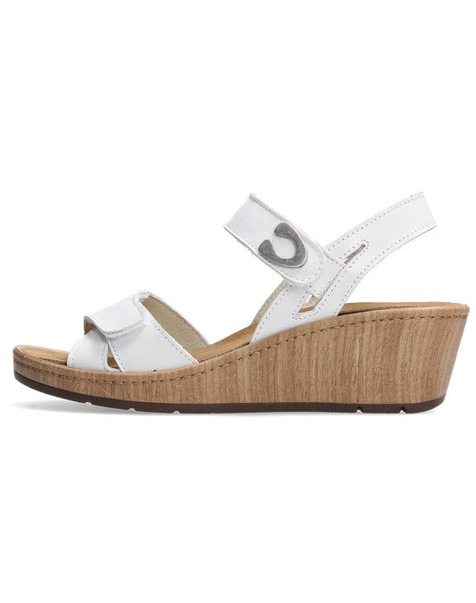 WOLKY SANIBEL DBL VELCRO WEDGE - WHITE