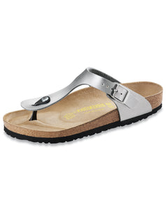 BIRKENSTOCK GIZEH SILVER BF NARROW