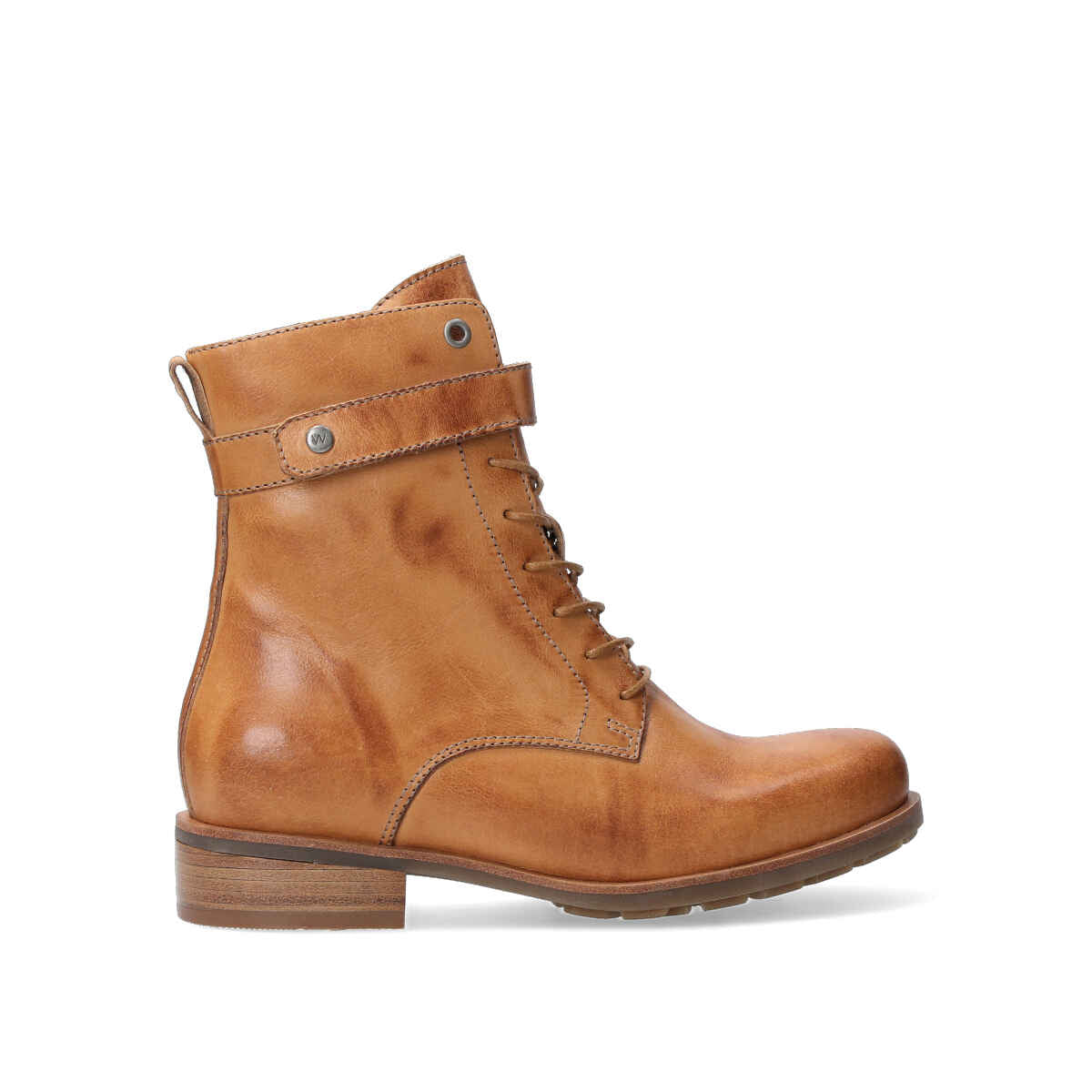 Wolky SUTTON XW Biker Ankle Boot - Tan Leather