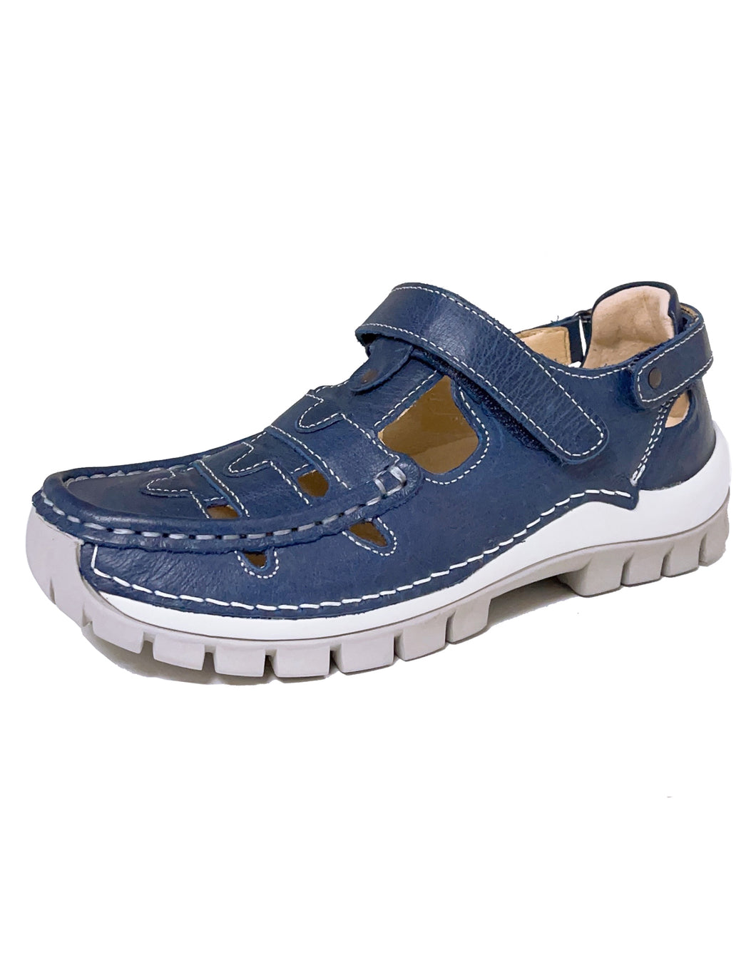 WOLKY 04703 MOVE CLOSED IN SANDAL - BLUE GREY