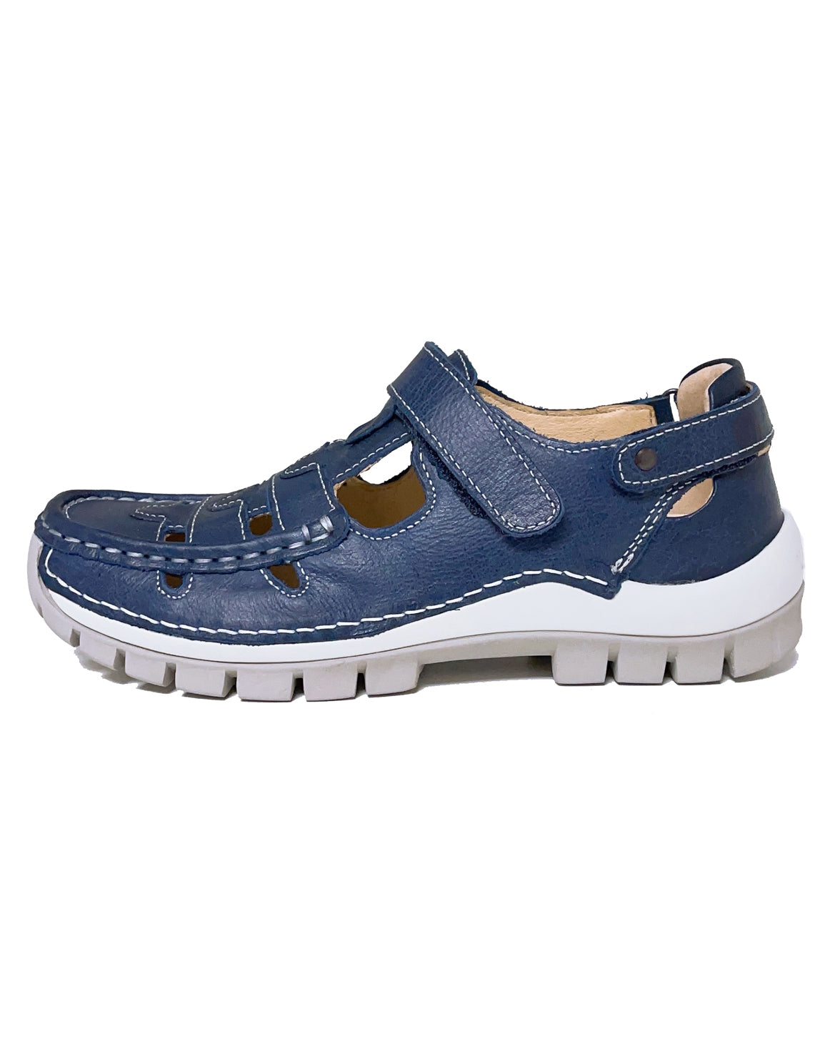 WOLKY 04703 MOVE CLOSED IN SANDAL - BLUE GREY