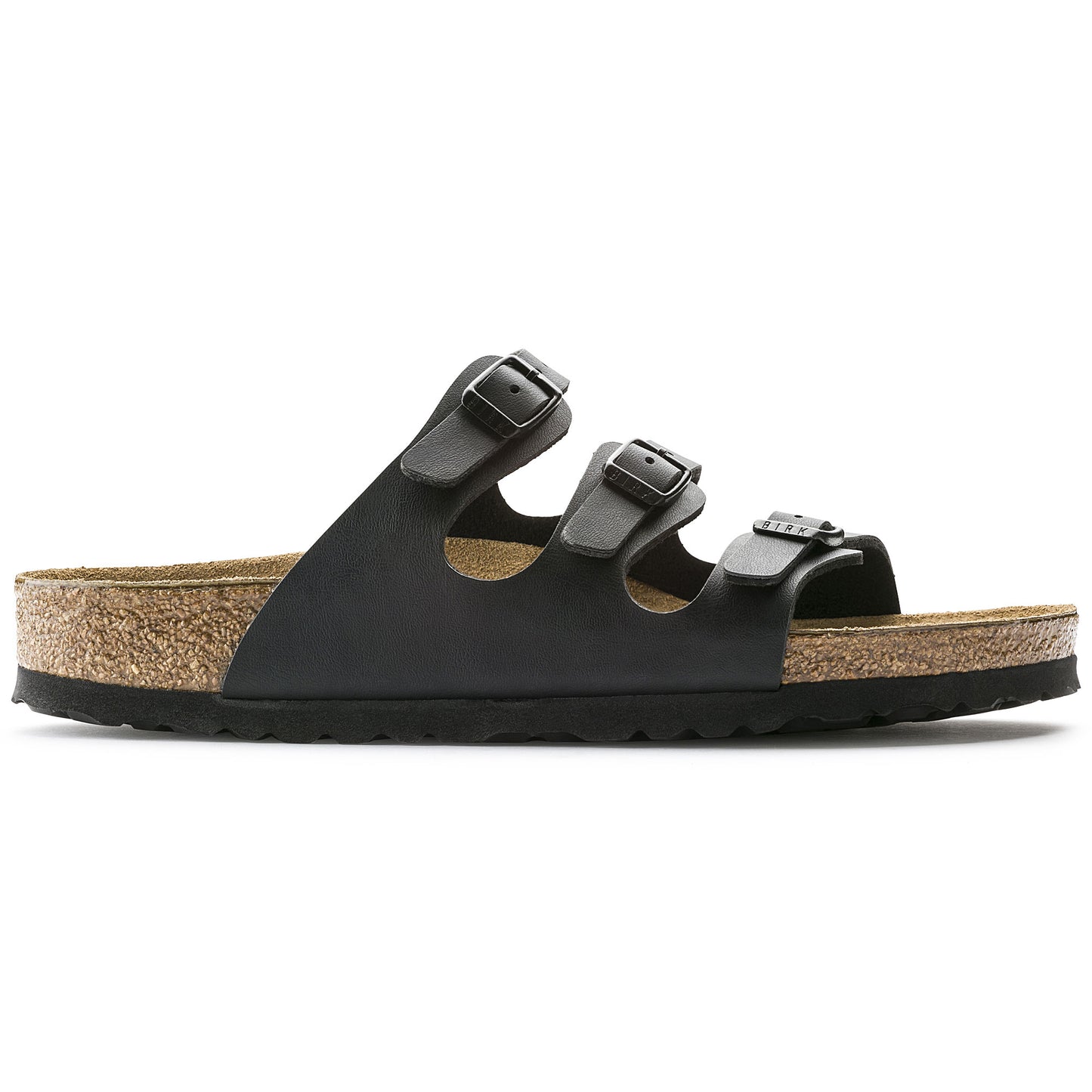 Birkenstock FLORIDA Birko Flor Slide - Black (Regular)