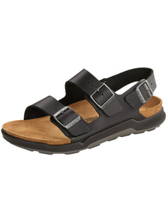 BIRKENSTOCK MILANO CROSSTOWN BLACK WAXY R - BLACK