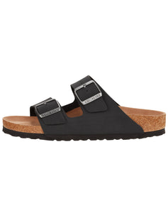 BIRKENSTOCK ARIZONA BLACK BIRKIBUC/MF VEGAN N - BLACK VEGAN