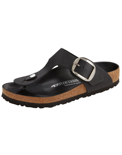 BIRKENSTOCK GIZEH BIG BUCKLE BLACK OL REGULAR