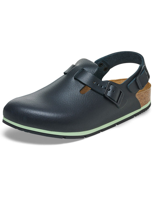 BIRKENSTOCK TOKIO PRO BLACK PU COATED OL NARROW