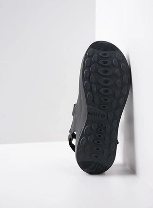 Wolky ADURA Savana Velcro Sandal - Black
