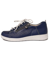 Load image into Gallery viewer, GANTER 208211 KERSTIN LACE/ZIP SHOE - DARK BLUE