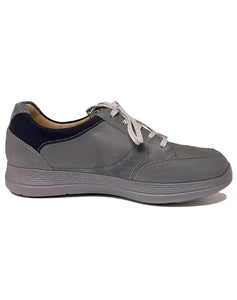 GANTER 259847 KARL/LUDWIG ZIP/LACE SHOE - GREY BLUE