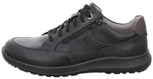 Jomos CAMPUS Mens Lace Up Zip Shoe - Schwarz (Black)