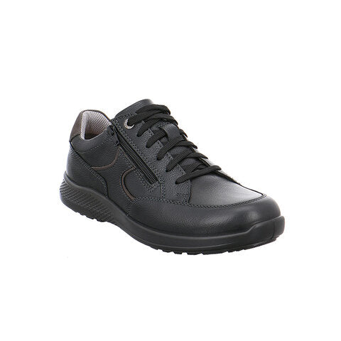 Jomos CAMPUS Mens Lace Up Zip Shoe - Schwarz (Black)