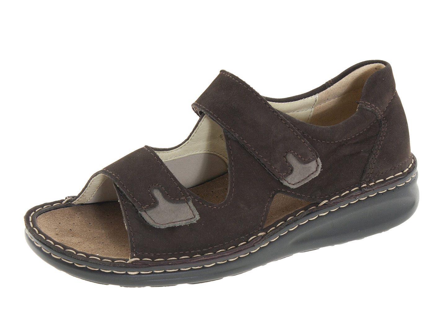 Fidelio HANNO Back In Mens Oiled Nubuk Sandal - Dark Brown