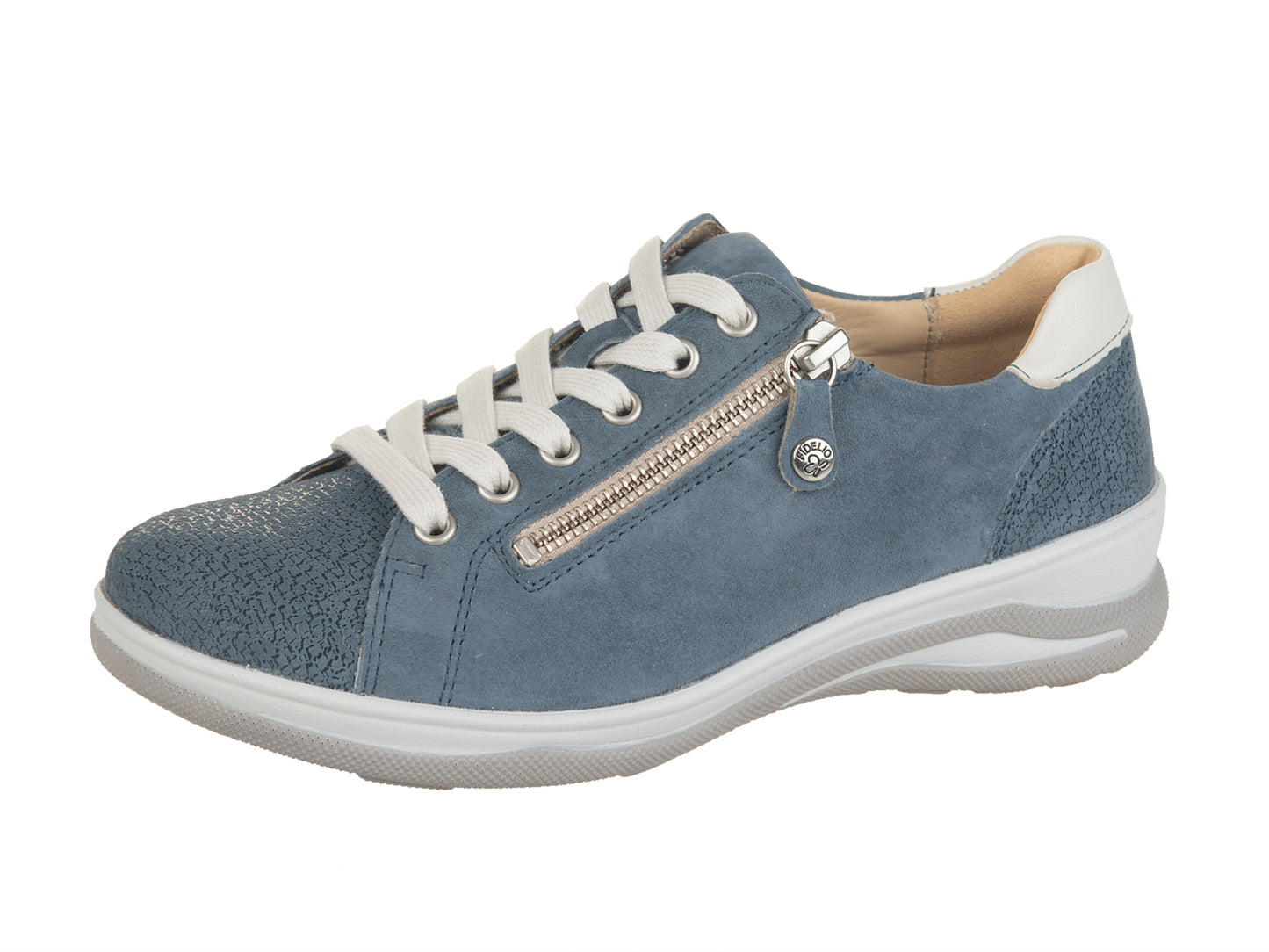 Fidelio HALEY Lace Up Zipper Shoe - Royal Combi (Blue)