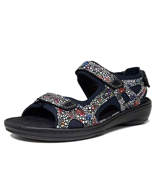 FIDELIO 445007 GINI G VELC SANDAL 35-43 - MULTI ROMANCE