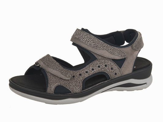 Fidelio HILLY Velcro Sandal - Umbra (Brown) Combi