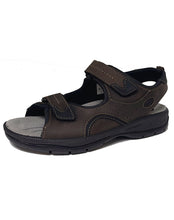 Load image into Gallery viewer, JOMOS 503606 DOUBLE VELCRO SANDAL - CAPPUCCINO SCHWARZ