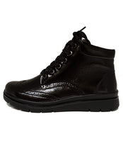 Load image into Gallery viewer, FIDELIO 505602 GALLERY ZIP LACE BOOT - BLACK PATENT