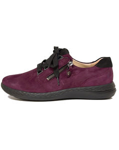 FIDELIO 526107 HI ENERGY LACE ZIP SHOE - VINO AMALFI