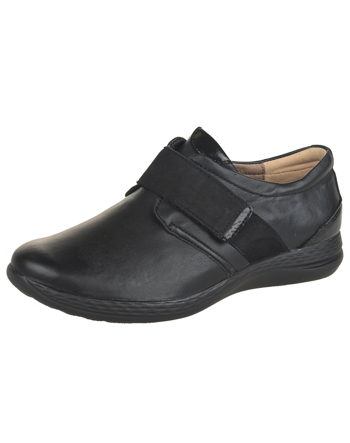 FIDELIO 527112 HI ENERGY VELCRO SHOE - BLACK COMBO