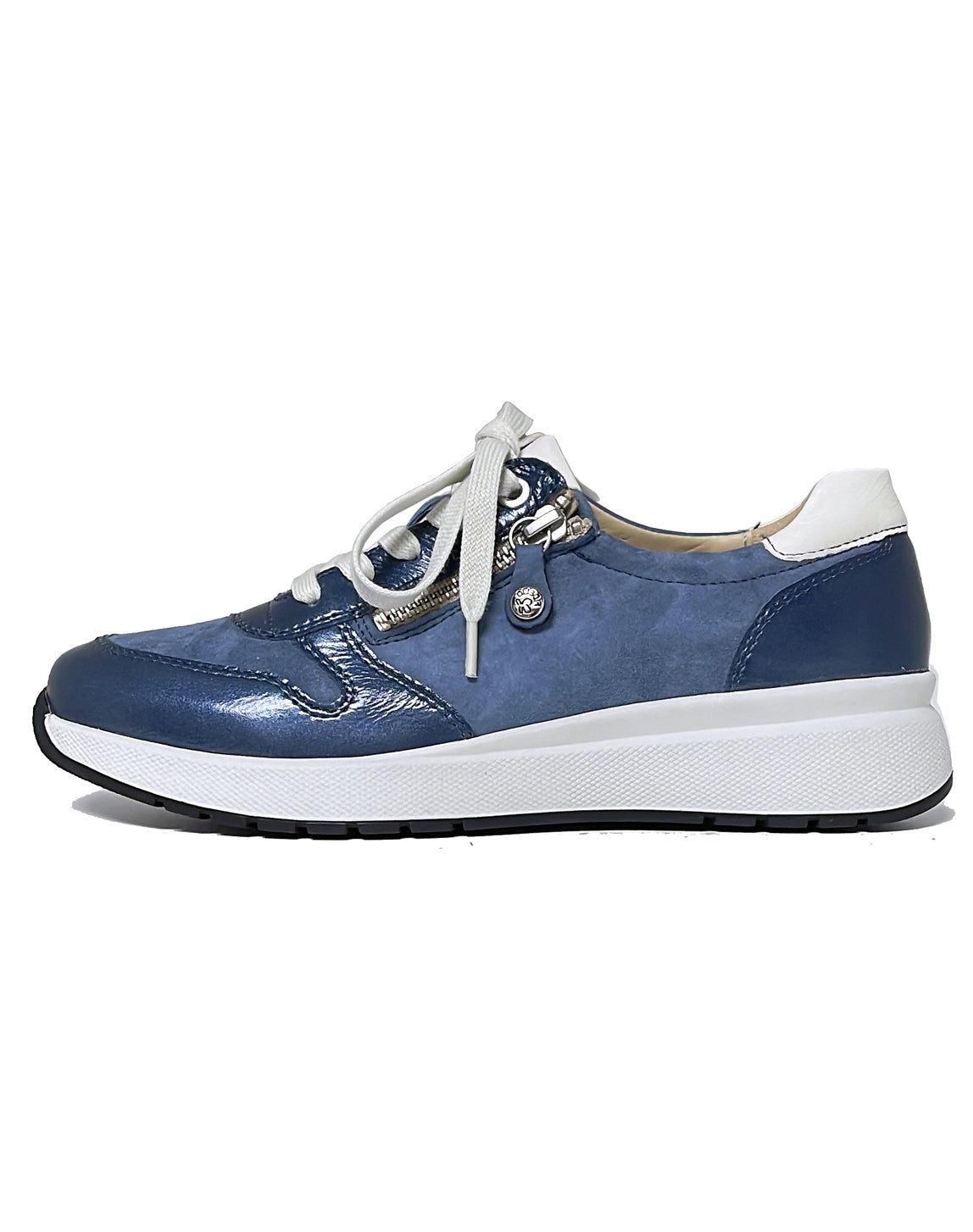 FIDELIO 566104 H HEAVAN LACE ZIP SHOE - BLUE HAZE CHARME LUX