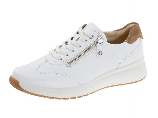 Fidelio HEAVEN Lace Up & Zip Sneaker - Blanco Nappa (White)