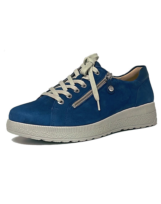FIDELIO 576103 H HOLY LACE ZIP SHOE - DENIM NUBI