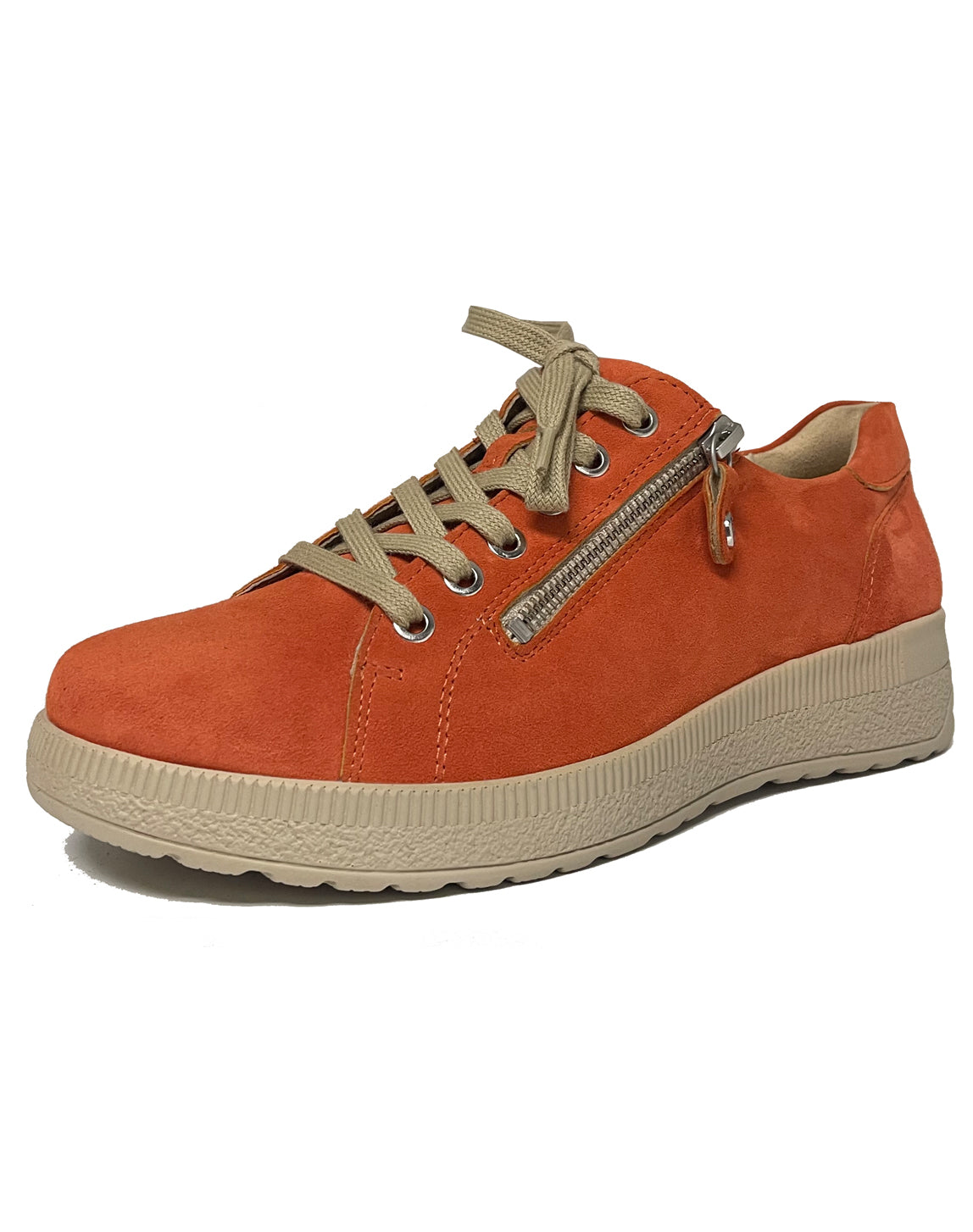 FIDELIO 576103 H HOLY LACE ZIP SHOE - FLAME NUBI