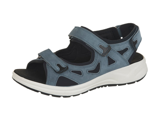 Fidelio HAWAII Triple Velcro Sandal - Jeans Nubi (Blue)