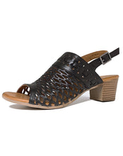Load image into Gallery viewer, CABELLO ANTAS PLAITED SANDAL - BLACK