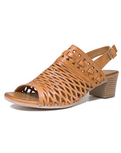 Load image into Gallery viewer, CABELLO ANTAS PLAITED SANDAL - TAN