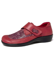 Load image into Gallery viewer, PURE COMFORT ARCPC STRETCH VELC SHOE - WINE STRETCH