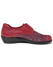 Load image into Gallery viewer, PURE COMFORT ARCPC STRETCH VELC SHOE - WINE STRETCH