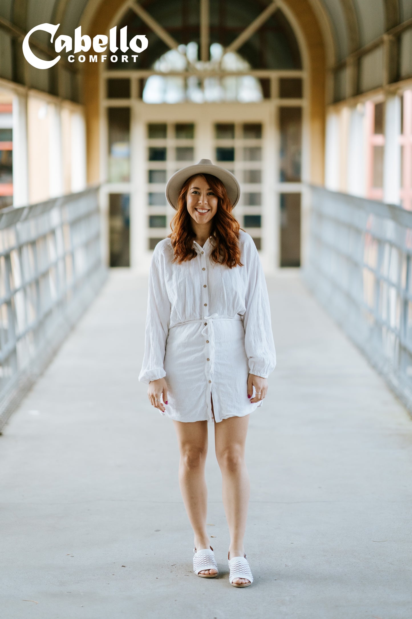 Cabello ALACA Plaited Heel Sandal - White