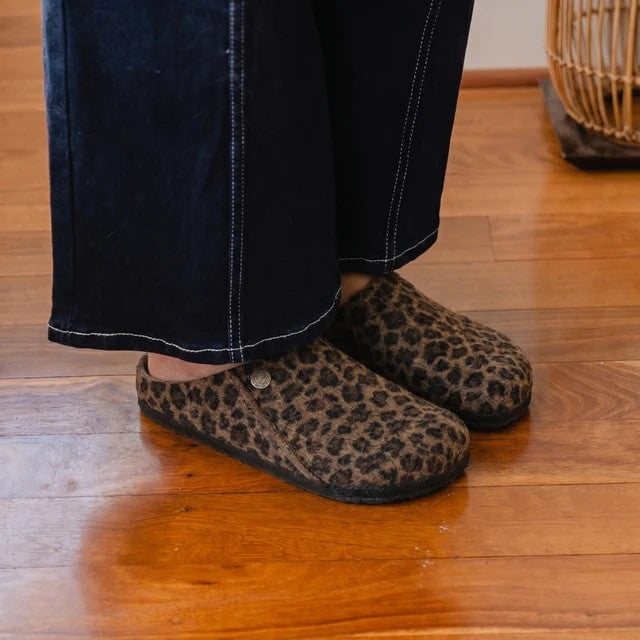 Birkenstock ZERMATT Felt House Shoe Slipper - Leo Toffee