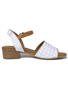 CABELLO CHERISH TWOTONE SANDAL - WHITE