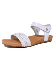 Load image into Gallery viewer, SILVER LINING DYLAN PLAIT STRAP SANDAL - WHITE