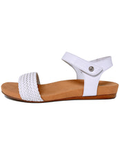 Load image into Gallery viewer, SILVER LINING DYLAN PLAIT STRAP SANDAL - WHITE