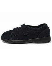 Load image into Gallery viewer, GADEAN EASY E DOUBLE VELCRO SLIPPER - BLACK