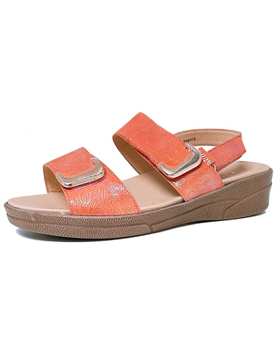 KLOUDS ELEGANCE VELCRO SANDAL - CORAL PRINT