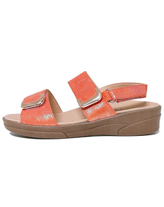 KLOUDS ELEGANCE VELCRO SANDAL - CORAL PRINT