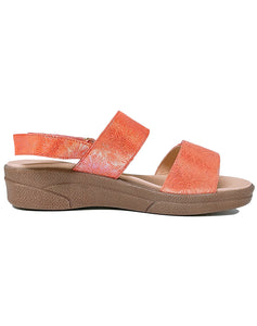 KLOUDS ELEGANCE VELCRO SANDAL - CORAL PRINT