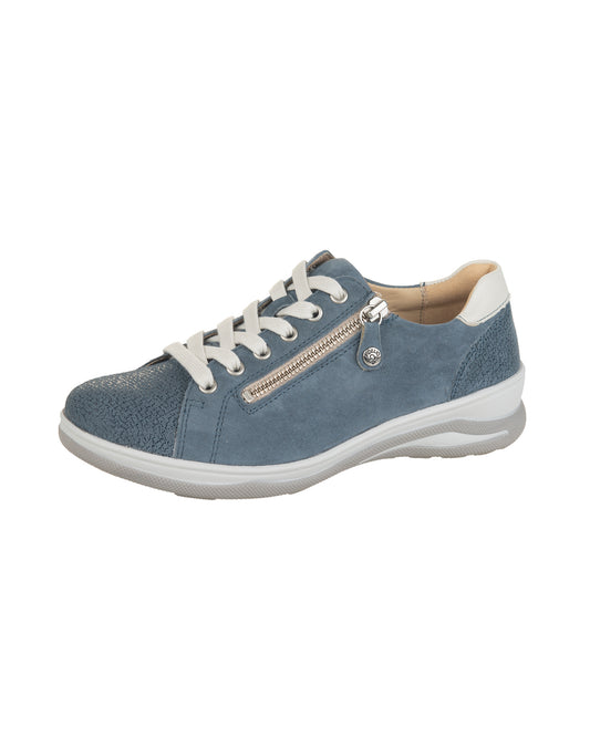 Fidelio HALEY Lace Up Zipper Shoe - Royal Combi (Blue)