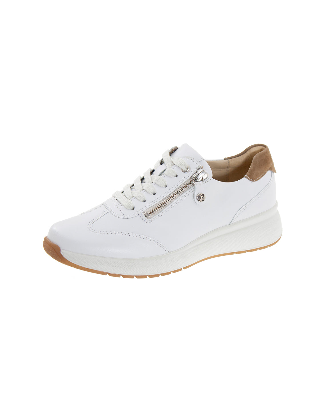 Fidelio HEAVEN Lace Up & Zip Sneaker - Blanco Nappa (White)