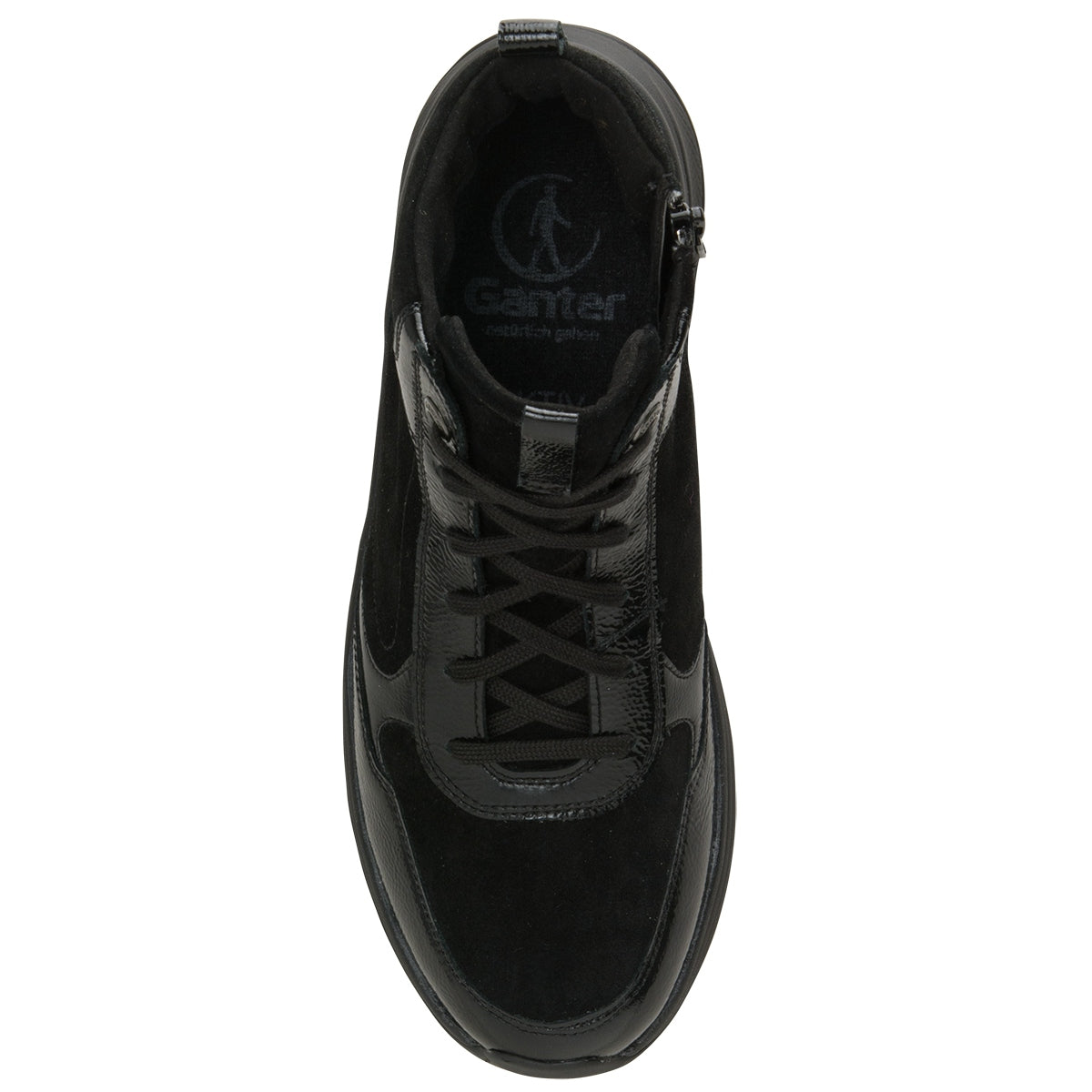 Ganter HIGH FLY Lace/Zip Ankle Boot – Black/Schwartz