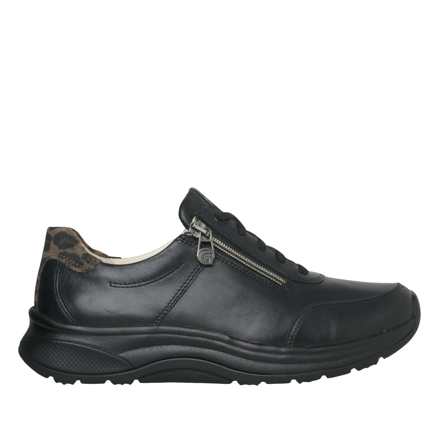 Ganter High Flyer Leather Shoe - Black