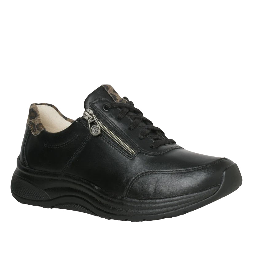 Ganter High Flyer Leather Shoe - Black