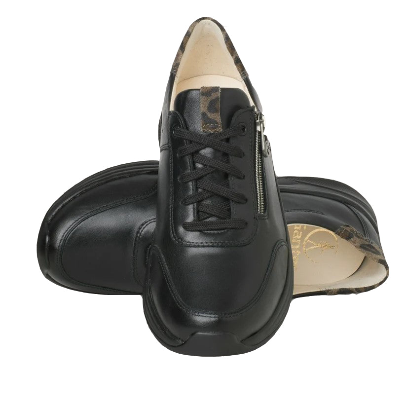 Ganter High Flyer Leather Shoe - Black