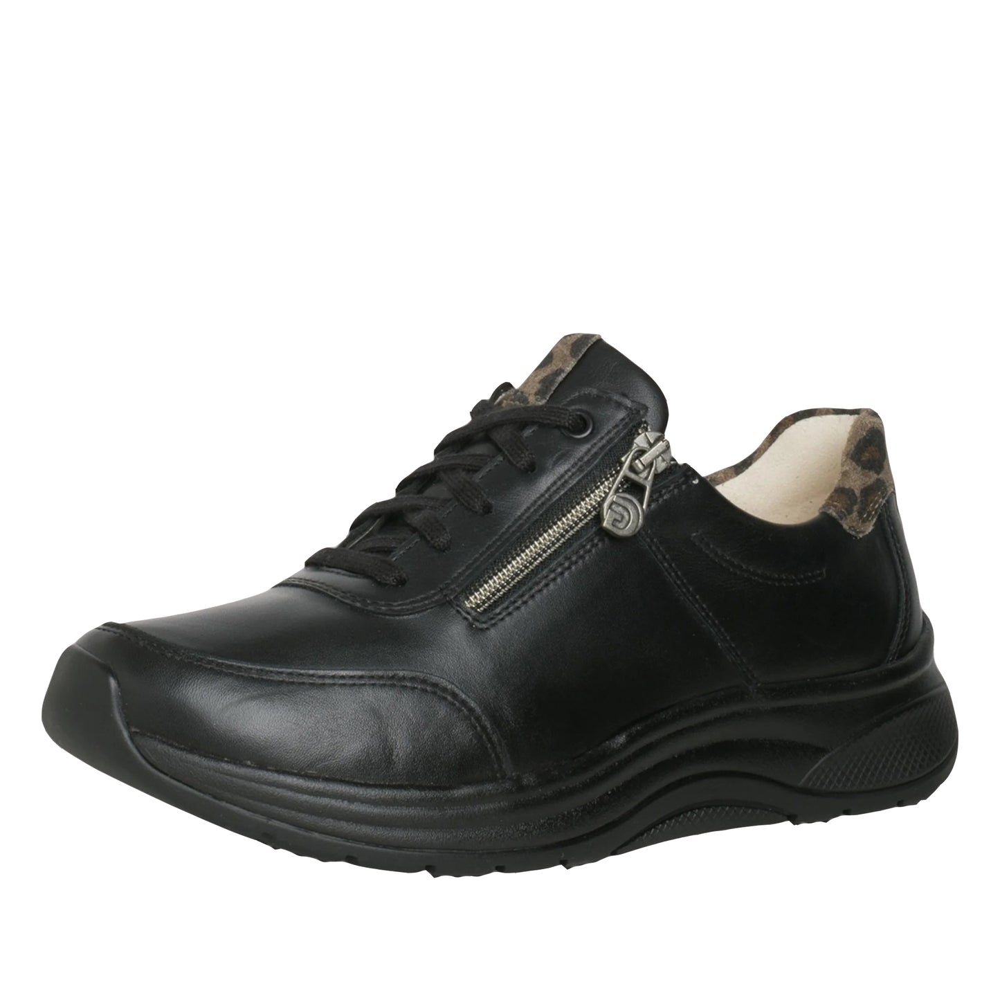 Ganter High Flyer Leather Shoe - Black