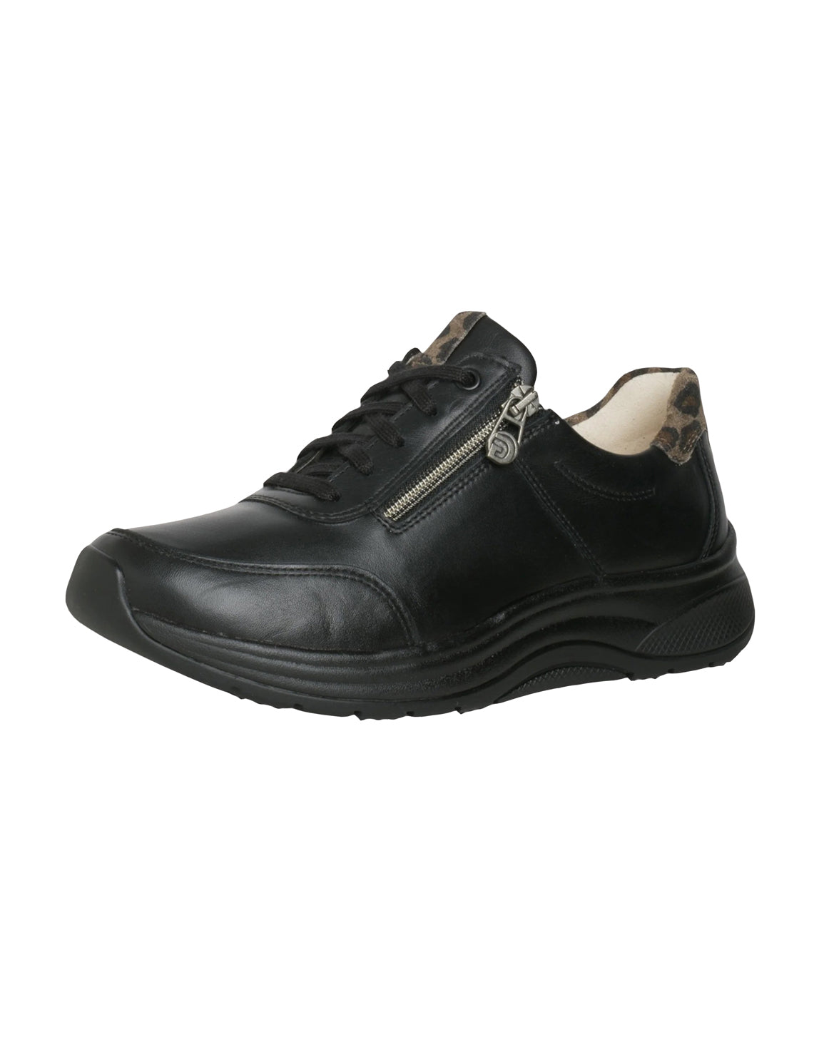 Ganter High Flyer Leather Shoe - Black