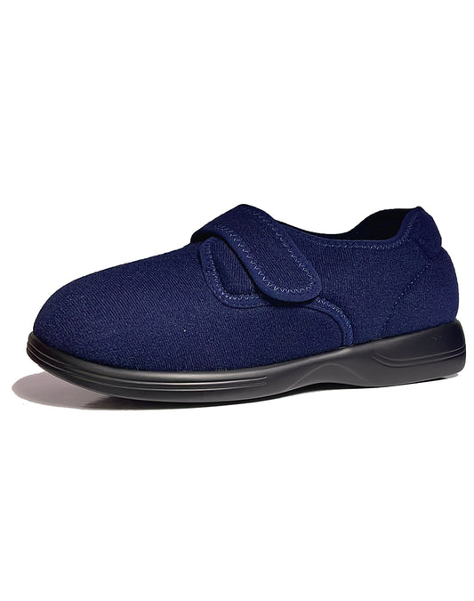 GADEAN HOUSE 3E SINGLE VELCRO SLIPPER - NAVY